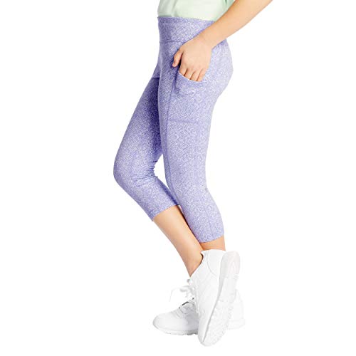 C9 Champion girls Premium Capri Leggings, Passion Purple Heather, X-Small US