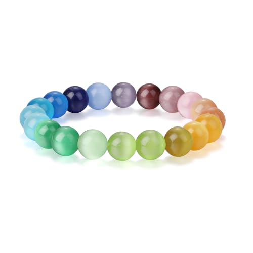 HANGINTHERE 925 Sterling Silver Aurora Borealis Crystals Bracelet for Women Trendy