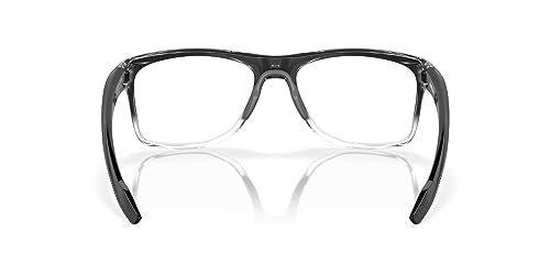 Oakley Men's OX8144 Knolls Rectangular Prescription Eyewear Frames, Polished Black Fade/Demo Lens, 55 mm