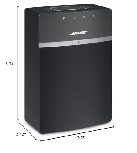 Bose 731396-1100 SoundTouch 10 Wireless Speaker, Works with Alexa, Black
