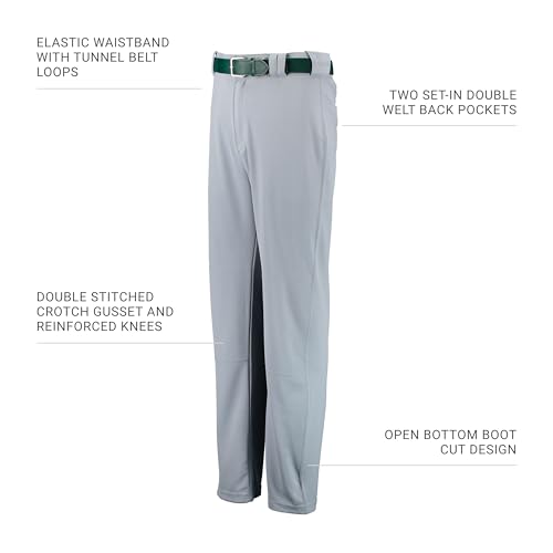 Russell Athletic Boot Cut Game Pant Baseball Grey S