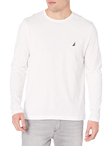 Nautica Men's Crewneck Long-Sleeve T-Shirt, DarkOlive, XXL