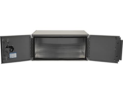 Buyers Products 1705405 Silver Pro Series Smooth Aluminum Underbody Truck Box with Barn Door, 18x18x36 Inch, Durable Vehicle Tool Box For Storage and Organization