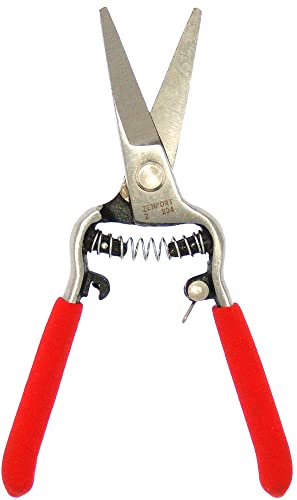 Zenport Z270 Needlenose Shear, Bonsai and Orchids, Mini 6-Inch Forged Straight Blade