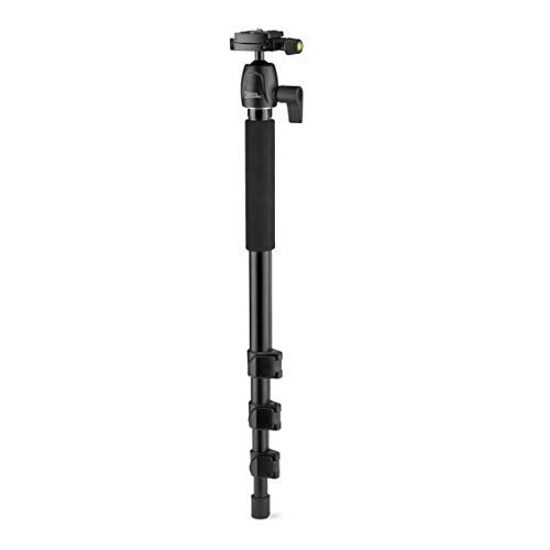 NATIONAL GEOGRAPHIC Phototripod Kit Small, with Carrying Bag, 3-Way Head, Quick Release, 4-Section Legs Lever Locks, Mid-Level Spreader, Load up 1kg, Aluminium, for Canon, Nikon, Sony, NGHPMIDI