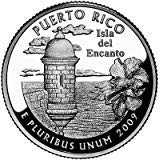 2009 P Mint Puerto Rico Quarter Coin UNC