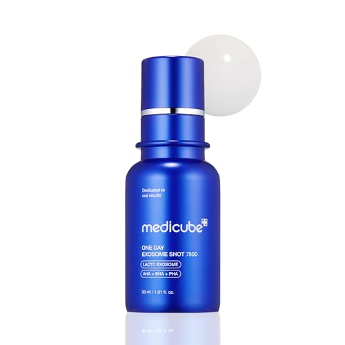 Medicube Zero Exosome Shot 2,000 PPM Spicule Facial Serum | Liquid Skin Booster Serum | Exosome, AHA+BHA+PHA | Pore Care, Dead Skin Cells, Skin Texture | Korean Skin Care 1.01 fl.oz