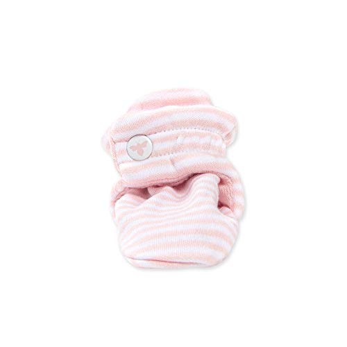 Burt's Bees Baby Baby Gender Neutral Color for Ages 0 to 9 Months Old Slipper Sock, Blossom Stripe, 3 Unisex Infant