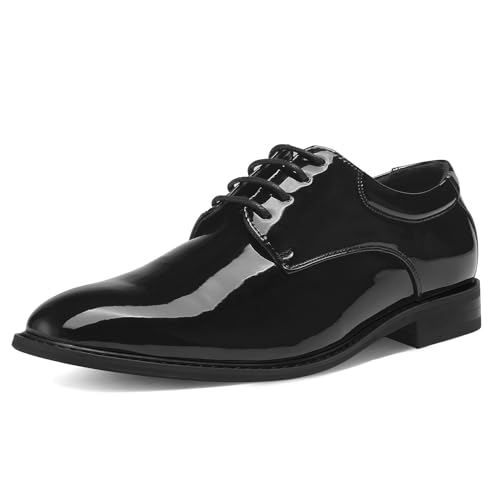 MERIDOS Men's Dress Shoes Formal Business Classic Lace Up Wingtip Oxford Shoes,Classic Black,11 W US