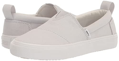 TOMS Boy's Alpargata Fenix Slip-On Sneaker, Lunar Grey, 5 Big Kid