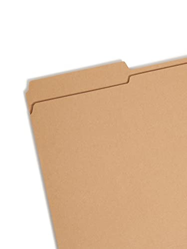 Smead Fastener File Folder, 1 Fastener, Reinforced 1/3-Cut Tab, Legal Size, Kraft, 50 Per Box (19834)