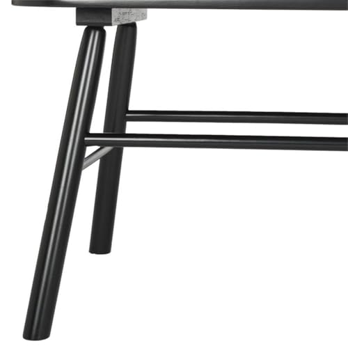 SAFAVIEH American Homes Collection Addison Spindle Back Settee, 0, Black