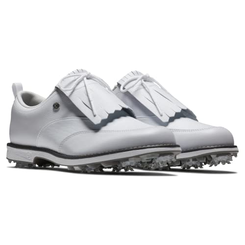 FootJoy Women's Premiere Series-Issette Golf Shoe, White/Black, 8