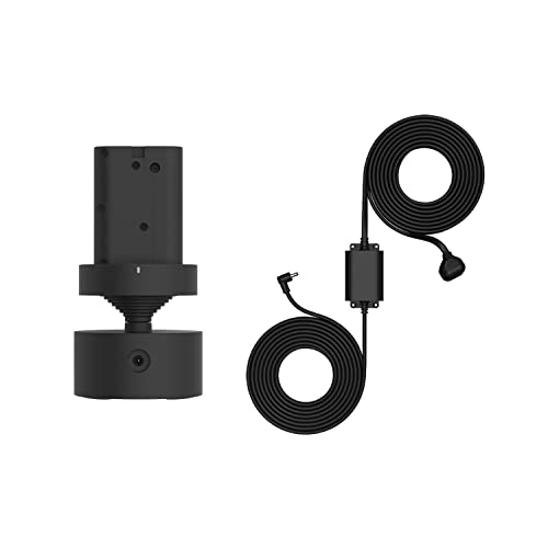 Ring Indoor/Outdoor Pan-Tilt Mount for Outdoor Cam (Stick Up Cam) Plug-In, Black (Power adapter and camera not included)