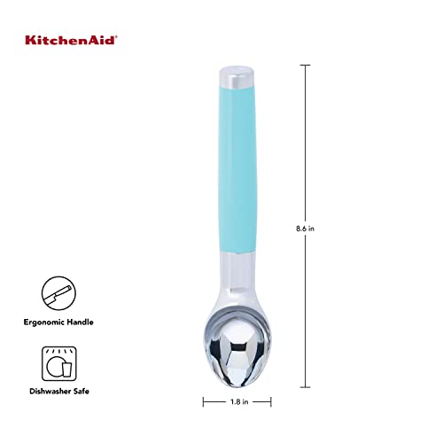 KitchenAid Classic Ice Cream Scoop, 8.6 inches, Aqua Sky