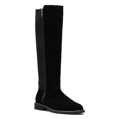 Donald Pliner Women's Isla Calf Suede Fashion Boot, Saddle, 10