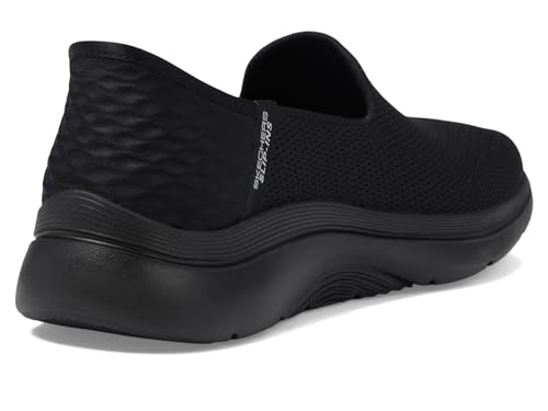 Skechers Women's Go Walk Arch Fit 2.0 Delara Hands Free Slip-Ins Sneaker, Black, 8