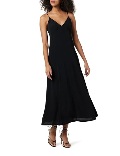 The Drop Women's Isa V-Neck Maxi Dress, Orange Watercolor Print, 5X, Plus Size