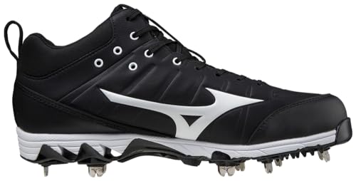 Mizuno Men's 9-Spike Ambition 2 Baseball Shoe, Royal-White, 12