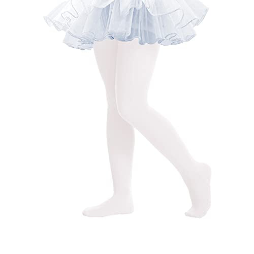 Ultra Soft Girls Tights Elastic Ballet Tights for Girls Breathable Dance Tights Opaque Footed Tights for Toddler Girls Stockings Thick Kids Tights Warm Toddler Stockings for Girls 3-6 Years Green