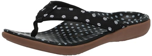 Spenco Women's Yumi Nuevo Dot Flip-Flop, Red, 10 Wide