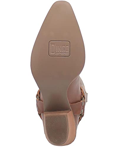 Dingo Womens Heavens To Betsy Snip Toe Casual Boots Knee High Mid Heel 2-3" - Brown - Size 8 M