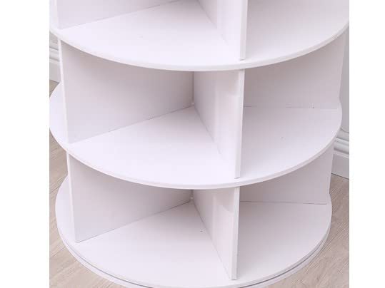 Weinstein storage Original Rotating Shoe Rack Tower, Original 7-Tier Hold Over 35 Pairs of Shoes, Spinning Shoe Display Lazy Susan, Revolving 360 Shoe Rack Tower, Rotate Shoes Closet Organization.