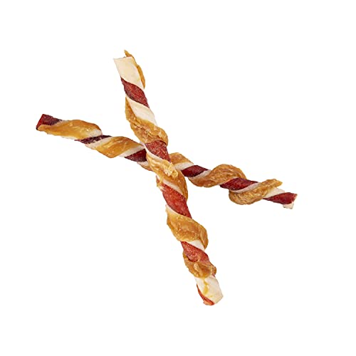Good 'N' Fun Triple Flavor Twist Rawhide Treats For Dogs, 35 count