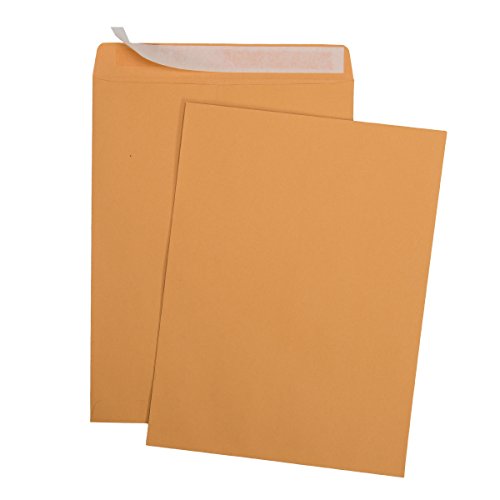 Aimoh 20 10 x 13 Self-Seal Brown Kraft Catalog Envelopes - 28lb, 20 Count, Ultra Strong Quick-Seal, 10x13 inch (39320)