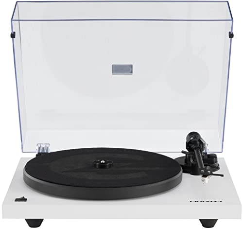 Crosley C6B-BK Belt-Drive Bluetooth Turntable Record Player with Adjustable Tone Arm, Black