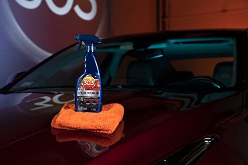 303 Products Speed Detailer - For All Exterior Automotive Surfaces - Instantly Shines And Protects Paint - Cleans Between Washes - UV Protection, 16 fl. oz. (30216CSR) Packaging May Vary