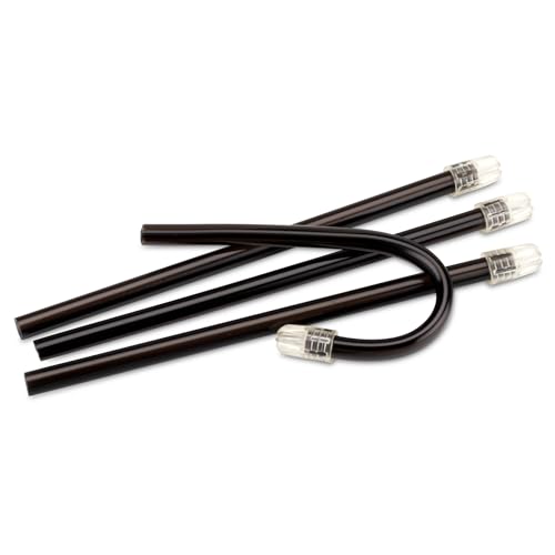 Practicon Onyx Disposable Saliva Ejectors, Black Dental Evacuation Suction Tips, 100 Pack