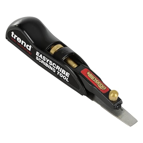 Trend EasyScribe Scribing Tool, Accurate Scribing Solution for Carpenters, Joiners, Tilers, Kitchen & Shop Fitters, E/SCRIBE, Black