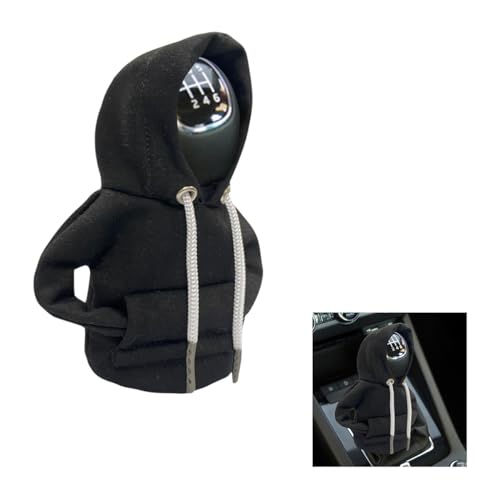 JOYCOURT Car Gear Shift Hoodie, Fashionable Gear Shift Knob Cover, Mini Hoodie for Auto Shifter, Auto Interior Cute Gadgets, Universal Car Decor Accessories
