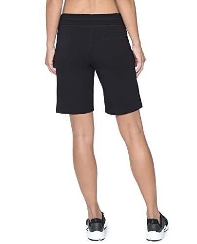 Danskin Women's Essentials Bermuda Short, Black, X-Small