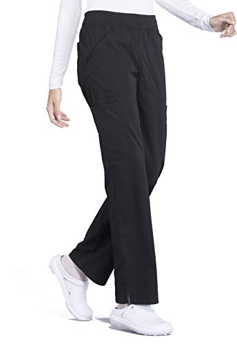 CHEROKEE Workwear Professionals Women Scrubs Pant Mid Rise Straight Leg Pull-on Cargo WW170T, XL Tall, Grey