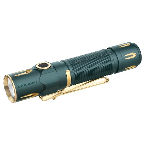 OLIGHT Warrior 3S 2300 Lumens Rechargeable Tactical Flashlight, Compact Dual-Switches LED Bright Light with Proximity Sensor, Powered by Customized Battery for Emergency, EDC and Searching (OD Green)