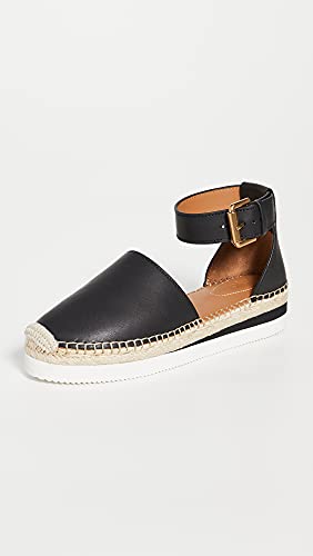 See by Chloe Women's Glyn Flat Espadrilles, Nero, Black, 5 Medium US