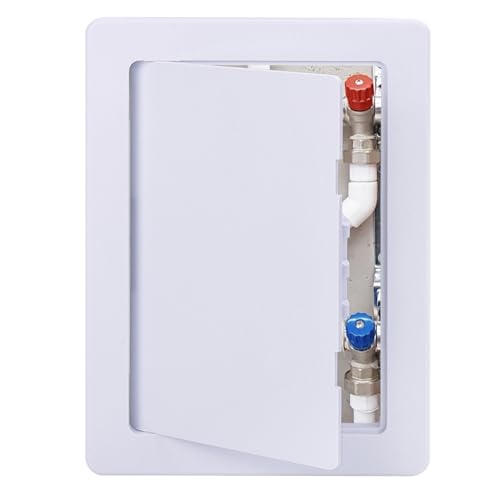 Suteck Plastic Access Panel for Drywall Ceiling 22 x 22 Inch Reinforced Plumbing Wall Access Doors Removable Hinged White