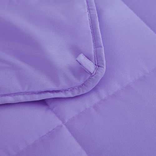 Topcee Weighted Blanket (7lbs 40"x60") Cooling Breathable Heavy Blanket Microfiber Material with Glass Beads Small Blanket for Kids All-Season Summer Fall Winter Soft Thick Comfort Blanket