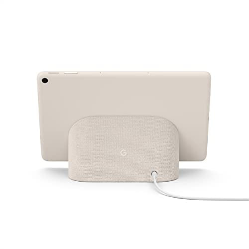 Google Pixel Tablet with Charging Speaker Dock - Android Tablet with 11-Inch Screen, Smart Home Controls, and Long-Lasting Battery - Porcelain/Porcelain - 128 GB