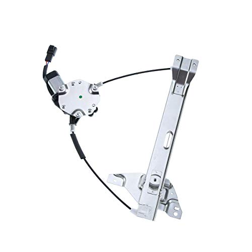 YHTAUTO Rear Power Window Regulator Driver Side with 2-Pin Motor Assembly for Chevy Impala 2006-2013, Impala Limited 2014-2016, Sedan