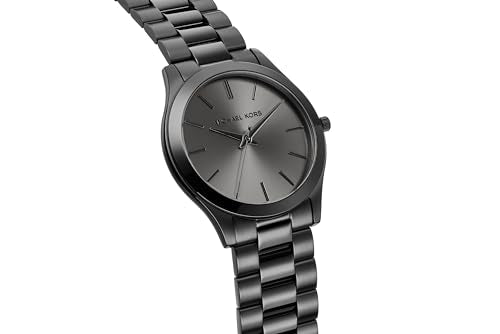 Michael Kors Slim Runway Three-Hand Black Stainless Steel Men's Watch (Model: MK8507)