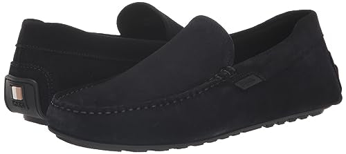 Noel Suede Leather Moccasin Loafer Admiral Blue