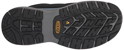 KEEN Utility Women's Sparta 2 Low Height Alloy Toe Industrial Work Shoes, Airy Blue/Black, 8