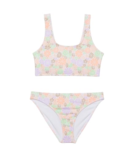 Roxy Girls Cropped Swimsuit Set, White All About SOL Mini RG