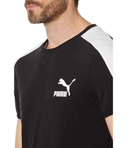 PUMA Men's T7 Iconic Tee, Black, Small