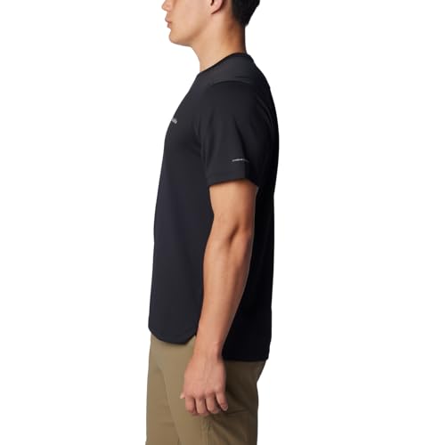 Columbia Men's Black Mesa Short Sleeve Crew, Black, X-Small