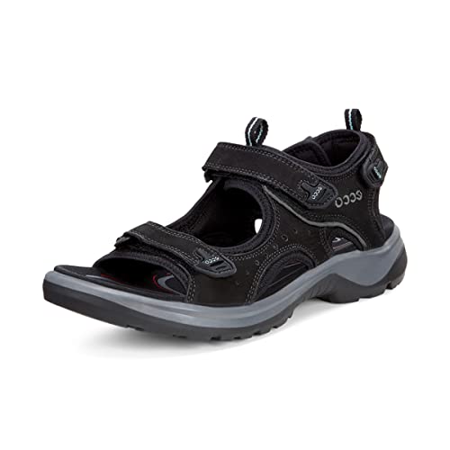 ECCO Women's Yucatan Sport Sandal, Black, 4-4.5