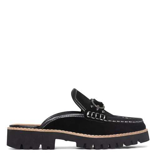 Donald Pliner Women's Elta Mule, Navy-Crinkle Patent, 10